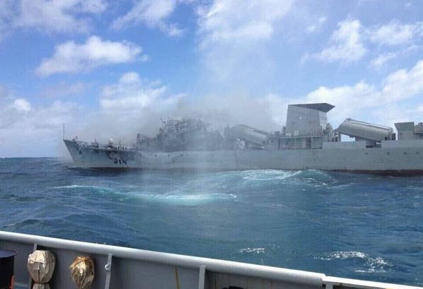 解放軍戰(zhàn)艦被擊沉，事實(shí)真相與軍事透明度的探討，解放軍戰(zhàn)艦遭遇事件，事實(shí)真相與軍事透明度揭秘